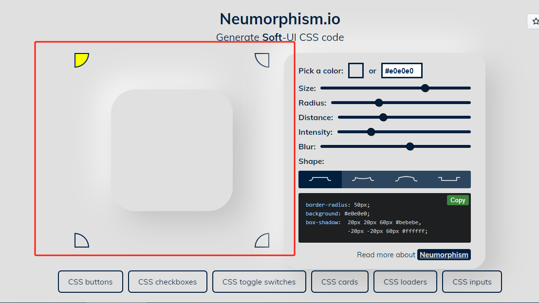 Neumorphism.io