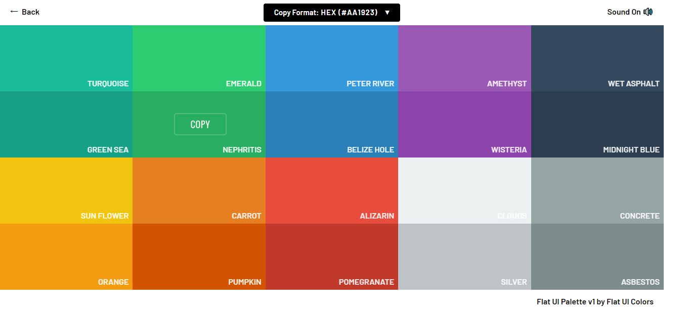 Flat UI Colors