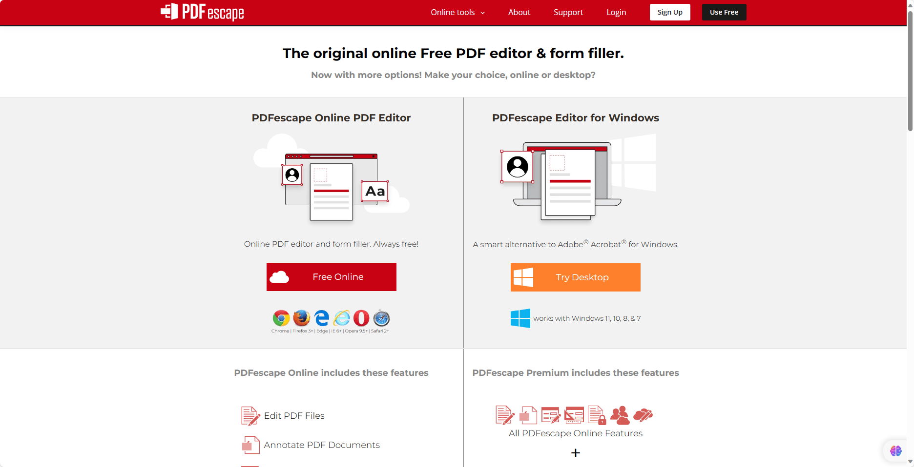 PDFescape – 免费在线PDF编辑工具